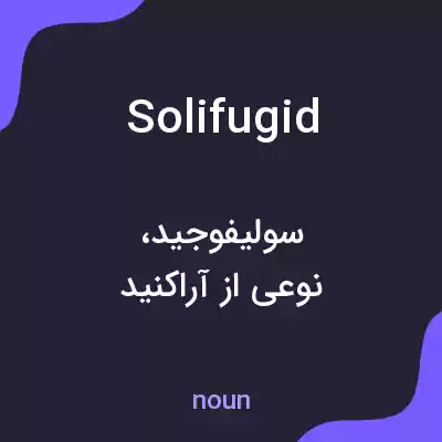 معنی solifugid به فارسی معنی solifugid به فارسی
