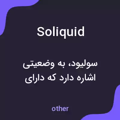 معنی soliquid به فارسی