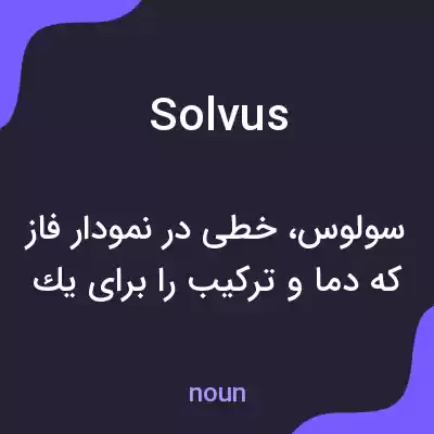 معنی solvus به فارسی معنی solvus به فارسی