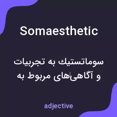 معنی somaesthetic به فارسی معنی somaesthetic به فارسی