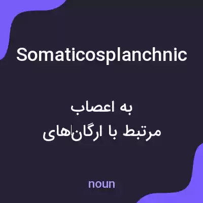 معنی somaticosplanchnic به فارسی معنی somaticosplanchnic به فارسی