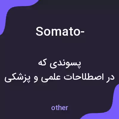 معنی somato- به فارسی معنی somato- به فارسی
