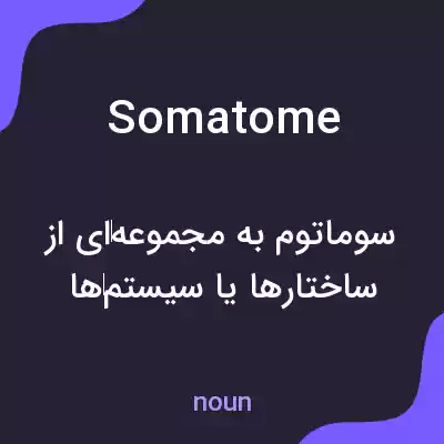 معنی somatome به فارسی معنی somatome به فارسی