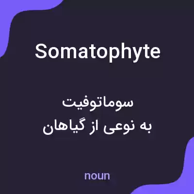 معنی somatophyte به فارسی معنی somatophyte به فارسی