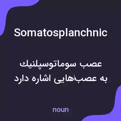 معنی somatosplanchnic به فارسی معنی somatosplanchnic به فارسی