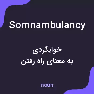 معنی somnambulancy به فارسی معنی somnambulancy به فارسی
