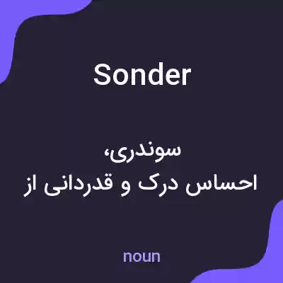 معنی sonder به فارسی معنی sonder به فارسی