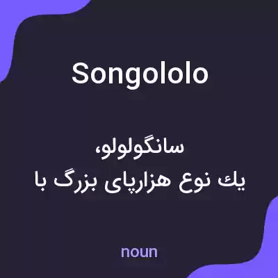 معنی songololo به فارسی معنی songololo به فارسی