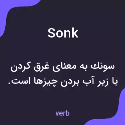 معنی sonk به فارسی معنی sonk به فارسی