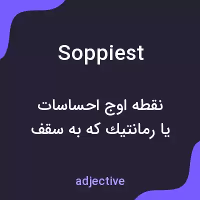 معنی soppiest به فارسی معنی soppiest به فارسی