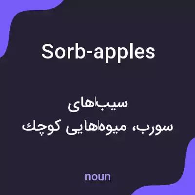 معنی sorb-apples به فارسی معنی sorb-apples به فارسی