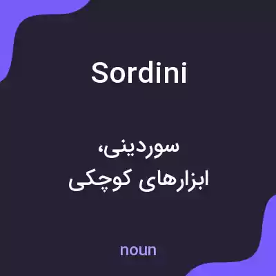 معنی sordini به فارسی معنی sordini به فارسی