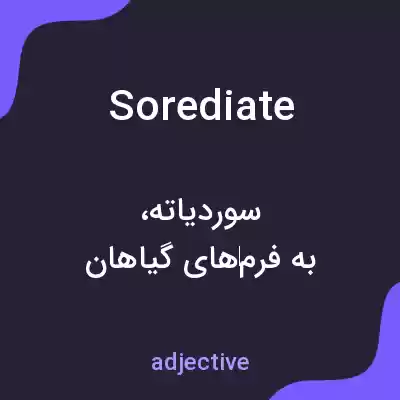 معنی sorediate به فارسی معنی sorediate به فارسی