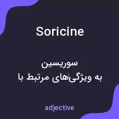معنی soricine به فارسی معنی soricine به فارسی