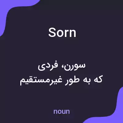 معنی sorn به فارسی معنی sorn به فارسی
