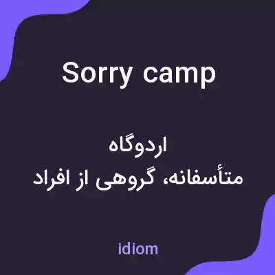 معنی sorry camp به فارسی معنی sorry camp به فارسی