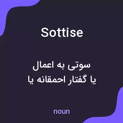 معنی sottise به فارسی معنی sottise به فارسی
