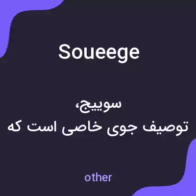 معنی soueege به فارسی معنی soueege به فارسی