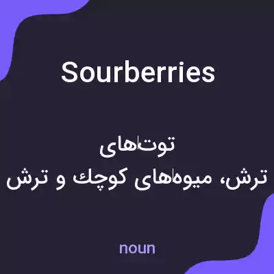 معنی sourberries به فارسی معنی sourberries به فارسی