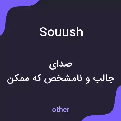 معنی souush به فارسی معنی souush به فارسی