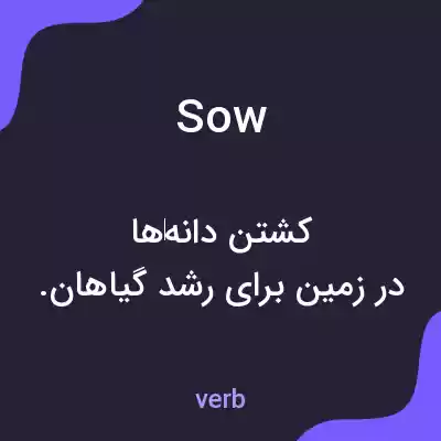 معنی sow به فارسی معنی sow به فارسی