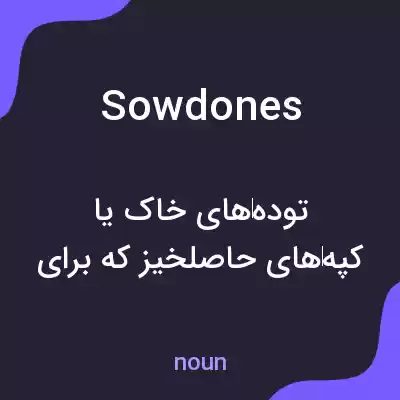 معنی sowdones به فارسی معنی sowdones به فارسی