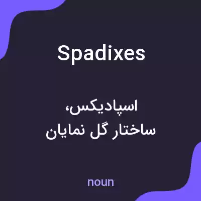 معنی spadixes به فارسی معنی spadixes به فارسی