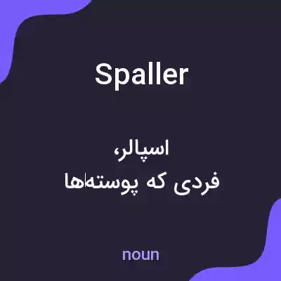 معنی spaller به فارسی معنی spaller به فارسی