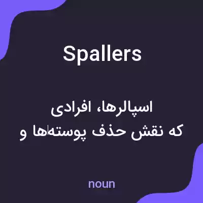 معنی spallers به فارسی معنی spallers به فارسی