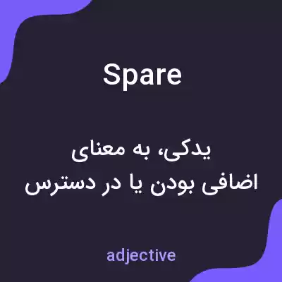 معنی spare به فارسی معنی spare به فارسی