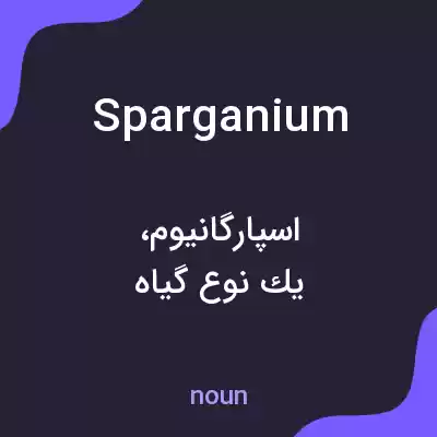 معنی sparganium به فارسی معنی sparganium به فارسی