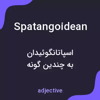 معنی spatangoidean به فارسی