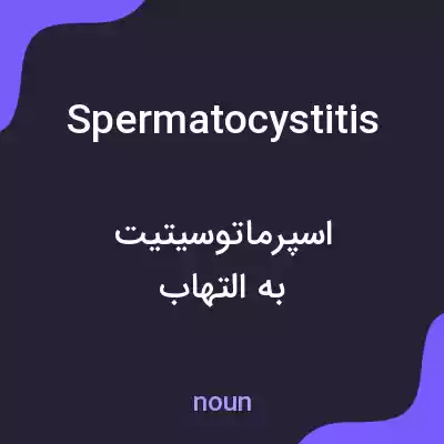 معنی spermatocystitis به فارسی معنی spermatocystitis به فارسی