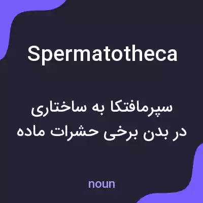 معنی spermatotheca به فارسی معنی spermatotheca به فارسی