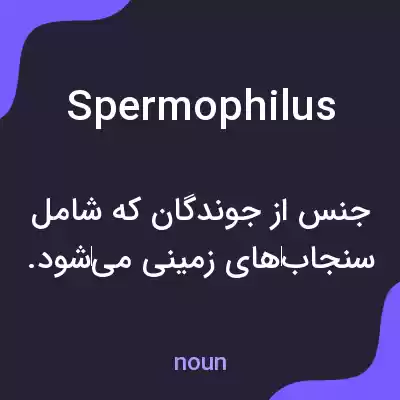 معنی spermophilus به فارسی معنی spermophilus به فارسی