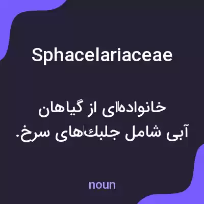 معنی sphacelariaceae به فارسی معنی sphacelariaceae به فارسی
