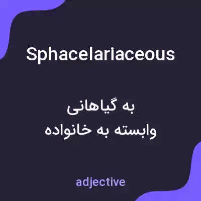 معنی sphacelariaceous به فارسی معنی sphacelariaceous به فارسی