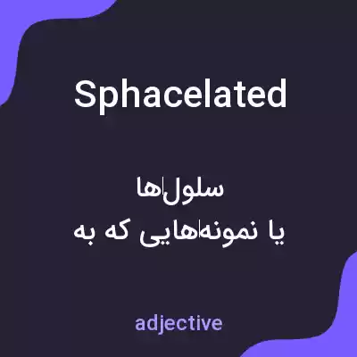 معنی sphacelated به فارسی معنی sphacelated به فارسی
