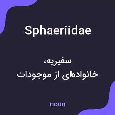 معنی sphaeriidae به فارسی معنی sphaeriidae به فارسی