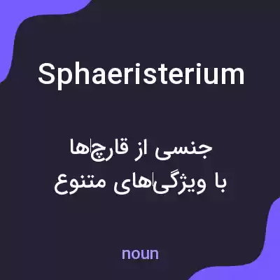 معنی sphaeristerium به فارسی معنی sphaeristerium به فارسی