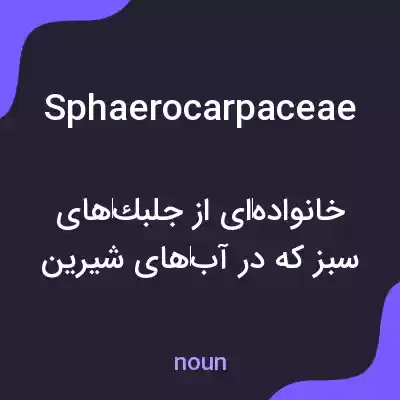 معنی sphaerocarpaceae به فارسی معنی sphaerocarpaceae به فارسی