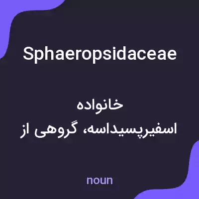 معنی sphaeropsidaceae به فارسی معنی sphaeropsidaceae به فارسی