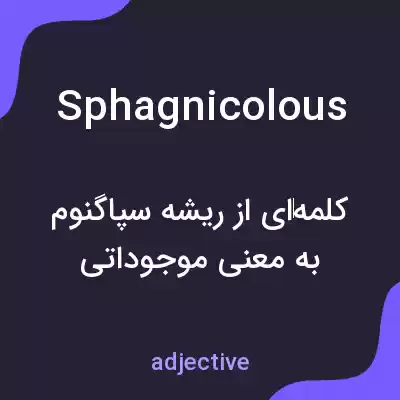 معنی sphagnicolous به فارسی معنی sphagnicolous به فارسی
