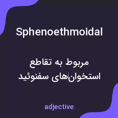 معنی sphenoethmoidal به فارسی معنی sphenoethmoidal به فارسی