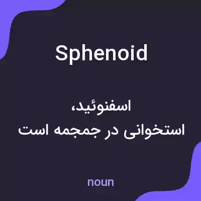معنی sphenoid به فارسی معنی sphenoid به فارسی