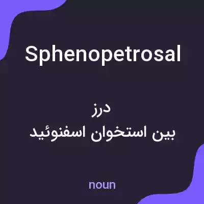 معنی sphenopetrosal به فارسی معنی sphenopetrosal به فارسی
