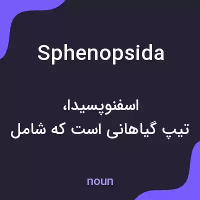 معنی sphenopsida به فارسی معنی sphenopsida به فارسی