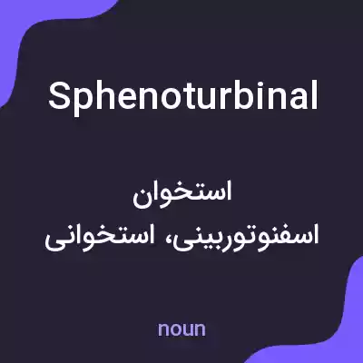 معنی sphenoturbinal به فارسی معنی sphenoturbinal به فارسی