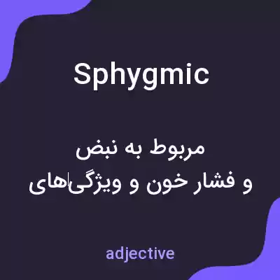 معنی sphygmic به فارسی