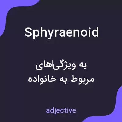 معنی sphyraenoid به فارسی معنی sphyraenoid به فارسی